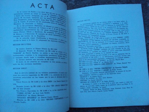 Catalogo 2° Salon Interior Rocha 1980 Escultura Pintura Arte 1
