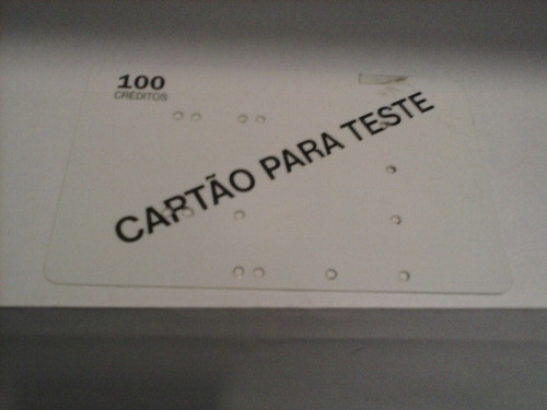 Cartão Para Teste - Abnc - 100 Créditos - Furado Tipo Modelo 0
