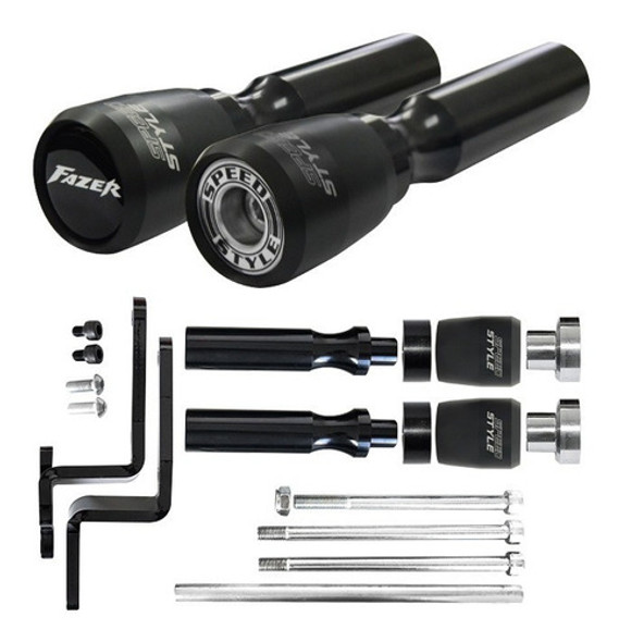Slider Dianteiro Speed Style Yamaha Fazer 250 2023+ Fosco 0