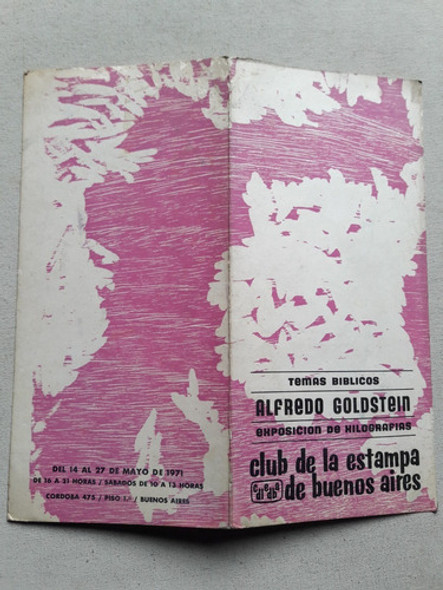 Catalogo Club De La Estampa Buenos Aires Alfredo Goldstein 0