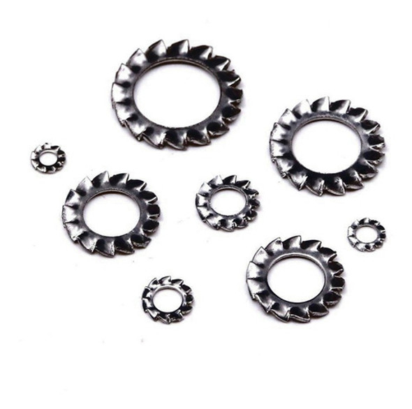 Arandelas Estrella Presión M5 Pack X 50 Electronica Dentada 0