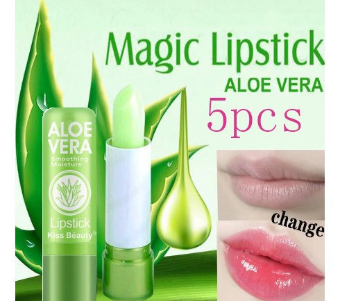 Conjunto De Bastões Aloe Vera Batom Que Muda Cor 5 Unidades 0