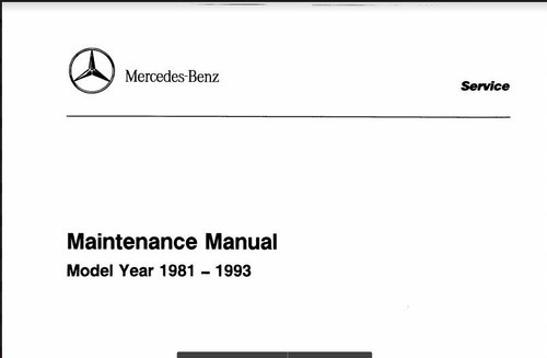 Manual Muy Completo  Mercedes - Series 107, 123, 124, 126, 0
