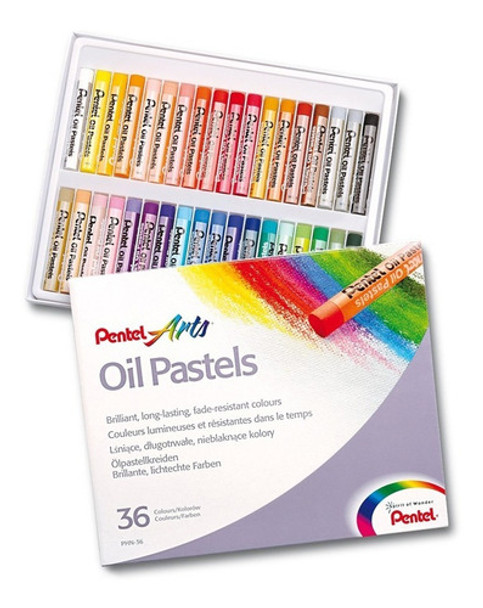 Pastel Oleado Pentel 36 Colores - Mosca 0