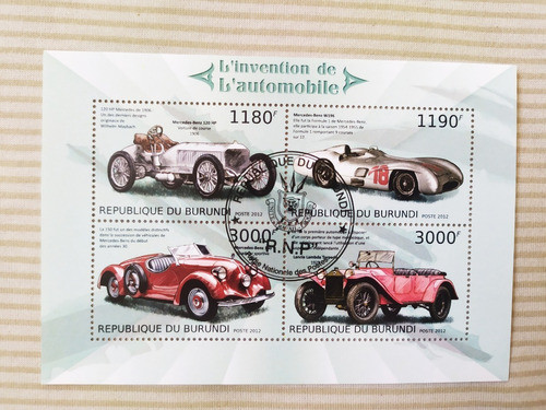 Série De Selos (carros Antigos) - Invenção Do Automóvel 0