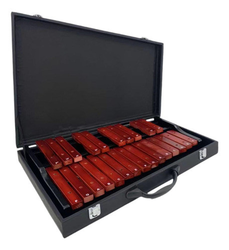 Instrumento De Percussão Xilofone Em Imitação Com Case 0