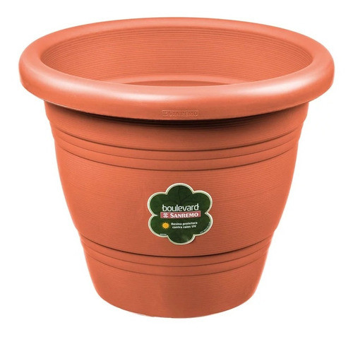Vaso Plástico Redondo Boulevard - 28cm 0