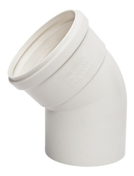 Codo Pvc 45° 100 Mm Macho - Hembra / Pared Liviana 0 Codo Pvc 45° 100 Mm Macho - Hembra / Pared Liviana 0