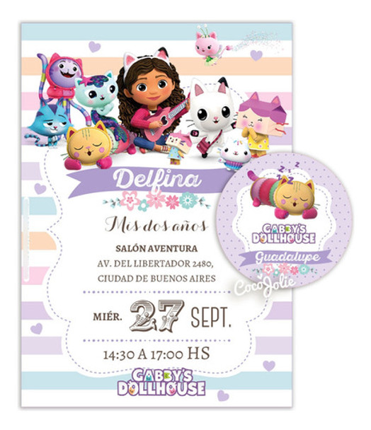 Kit Imprimible La Casa De Muñecas De Gabby, Editable, Cumple 0