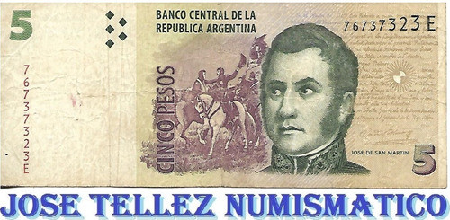 Bottero 3323 $ 5 Convertible Serie E Bueno Palermo 0