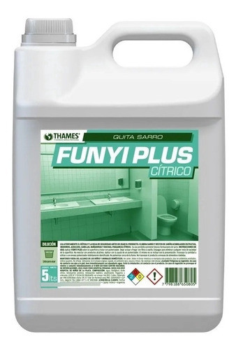Antisarro Funyi Plus 5 Lts Casa Thames Quita Sarro 0