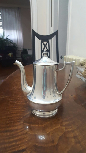 Cafetera De Metal Plateado Toledo. 0