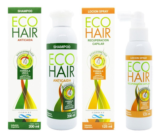 Eco Hair Shampoo + Loción Tratamiento Anticaída Crecimiento 0