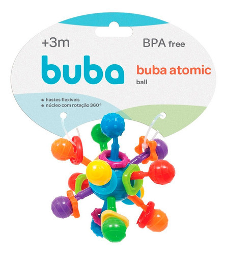Chocalho Atomic Ball + 3 Meses 11392 - Buba 0