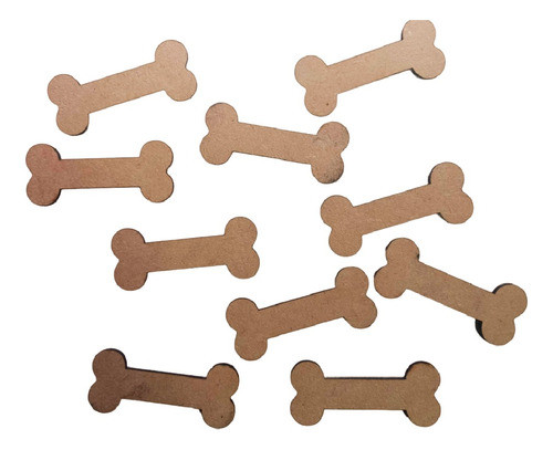 20 Huesos 5cm Fibrofacil Mdf 3mm Decoración Eventos 0