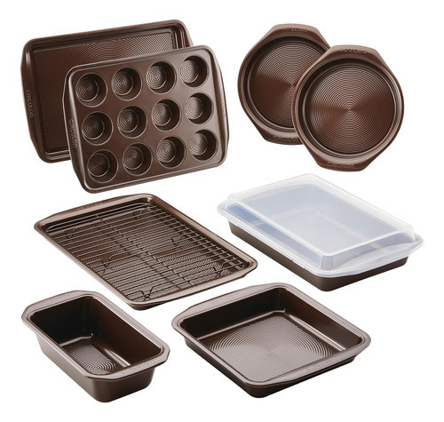 Juego Asaderas Antiadherente Hornear 10 Pzs 0