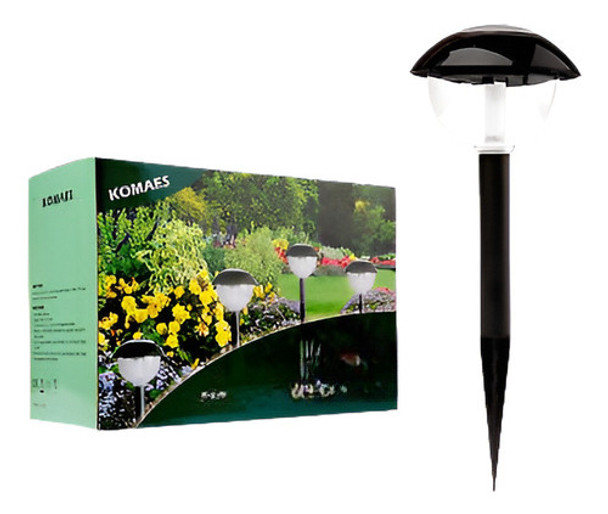 Komaes 6 Pack Solar Del Jardín Llevó Luz Ruta Jardín Terraza 0