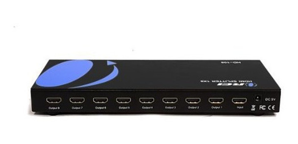 Splitter Alimentado Por Hdmi Orei Hd-108 1x8 De 8 Puertos Pa 0