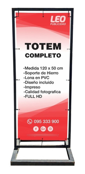 Cartel De Vereda, Totem, Stopper, 170x60 Cm - Leo Publicidad 0