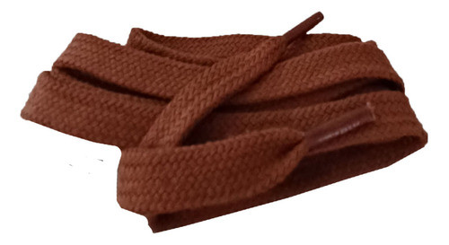 Par Cadarço Achatado Tênis Coturnos 1,40m Cor Cenoura 0