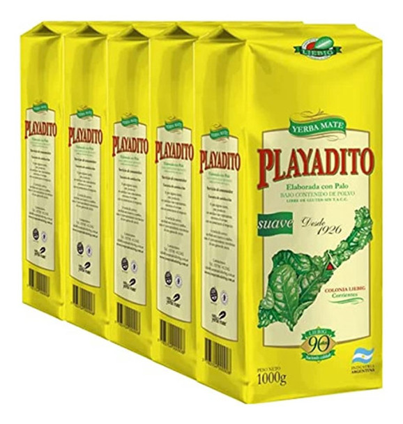 Yerba Mate Playadito 1 Kg - Pack X 5 Unidades 0