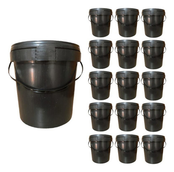 Balde 3l Para Com Tampaposteira Caseira - 15 Pçs 0