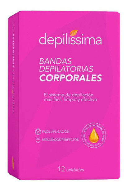 Bandas Depilatorias Corporales Depilissima 12 Unidades 0
