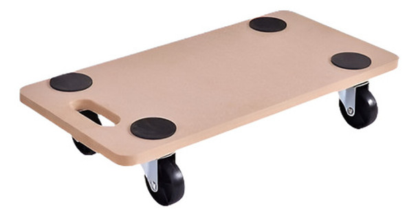 440 Libras Plataforma Dolly Rectángulo Madera Utilidad Carro 0