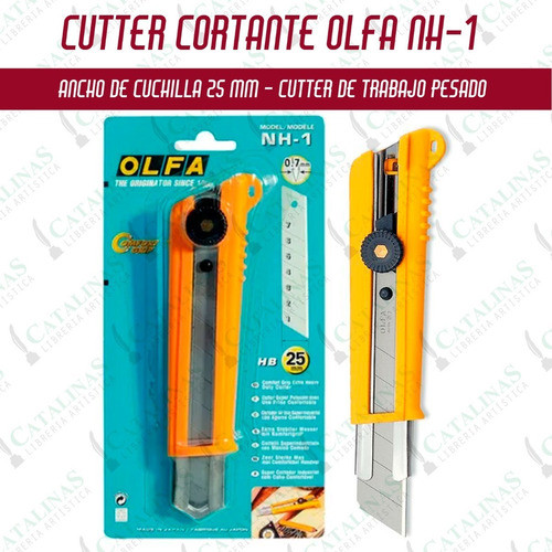 Cortante Cutter Marca Olfa Modelo Nh - 1  25mm Microcentro 0