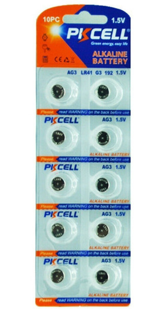 Pilas Pkcell Alkalina Ag3 392a Lr41 196 Relojes Auriculares 0