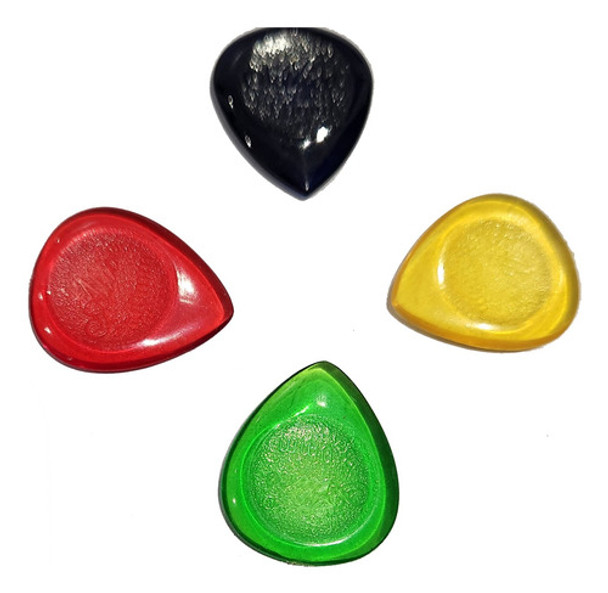 10 Palhetas Gota Guitarra, Violão E Baixo 3.0mm Sortidas 0