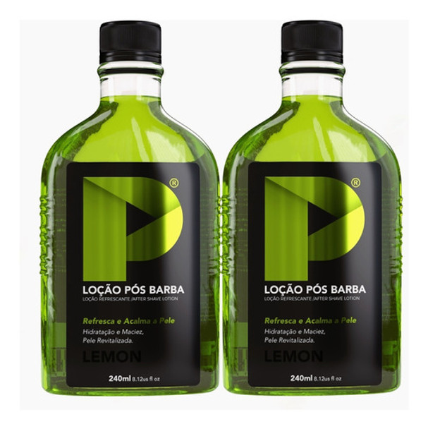 Loção Pós Barba Play Barber 240ml Lemon Cicatrizante 2 Unida 0
