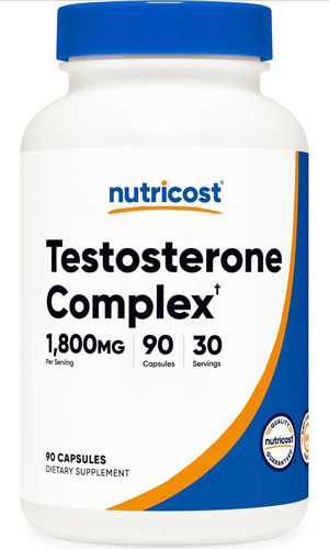 Nutricost - Complejo Apoyo Testosterona - 90 Caps - 1800 Mg 0