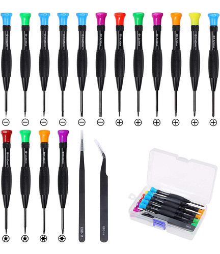Juego De Destornilladores Pequenos Magneticos De 18 Pieza... 0