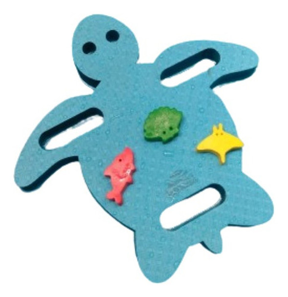 Tabla De Natación Tortuga + 12 Figuras De Goma 0