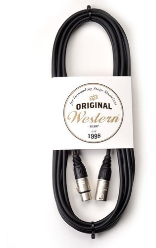 Cable Xlr Xlr Balanceado Western Fichas Neutrik Audio 6 Mts 0