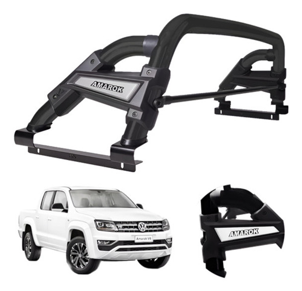 Barra Anti Vuelco Negro  Volkswagen Amarok 0 Barra Anti Vuelco Negro  Volkswagen Amarok 0