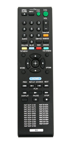 Nuevo Reemplazo Remoto Para Sony Blu-ray Bdp-s185 Bdp-s270 B 0