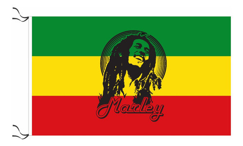 Bandera De Bob Marley Rastafari 90 X 150cm 0