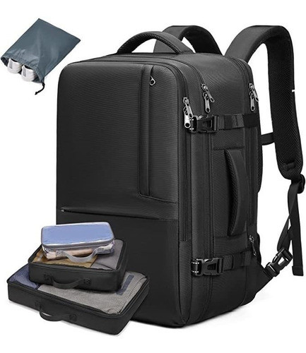 Mochila De Viaje Expandible  47l. Negra 0