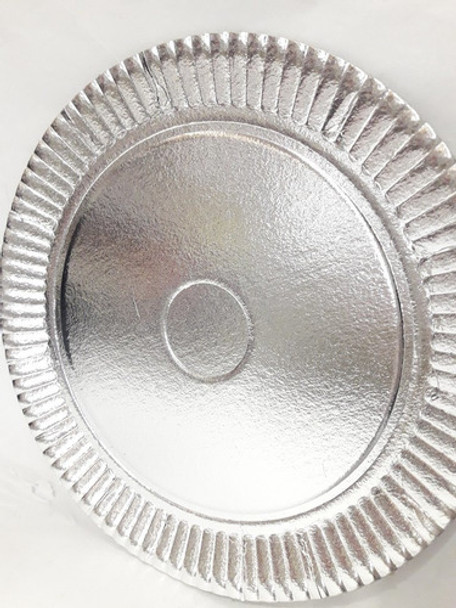 Bandeja Redonda Carton Plateado 21cm N°3 0