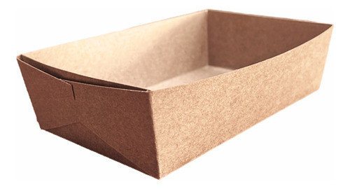 Bandeja Descartável M3, Kraft Com Película Interna - 100unid 0