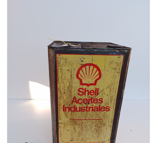 Antigua Lata Aceite Shell 20ts. Vacia 0