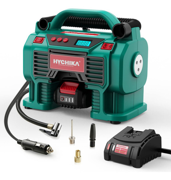 Hychika - Inflador De Neumticos Con Compresor De Aire, Infla 0