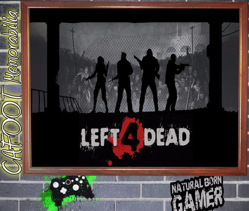 Left4dead - Poster Enmarcado Listo Para Colgar 0