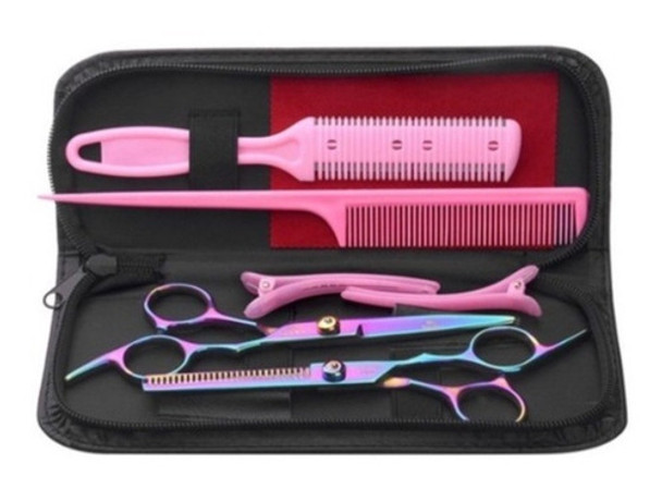 Kit Tesoura Profissional Cortar Cabelo Profissional Luatek 0 Kit Tesoura Profissional Cortar Cabelo Profissional Luatek 0
