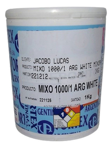 Plastisol Blanco Tinta  1kg Serigrafia Shablon 0