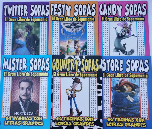 Sopas De Letras Pack X 6 (64 Pág) 0