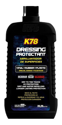 K78 Dressing Protectant - Protector Plasticos Exterior / Int 0