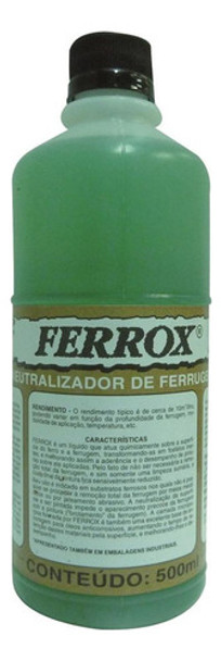 Removedor De Ferrugem Ferrox   1/2 L  Fe81 0